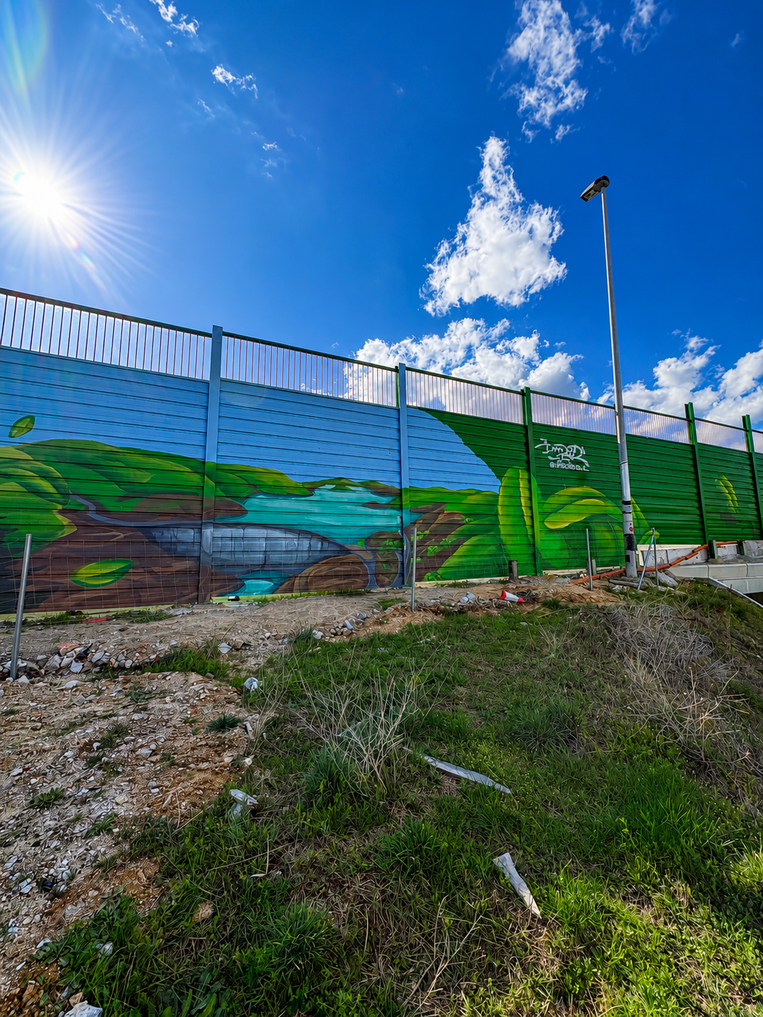 Graffiti profesional sobre chapa