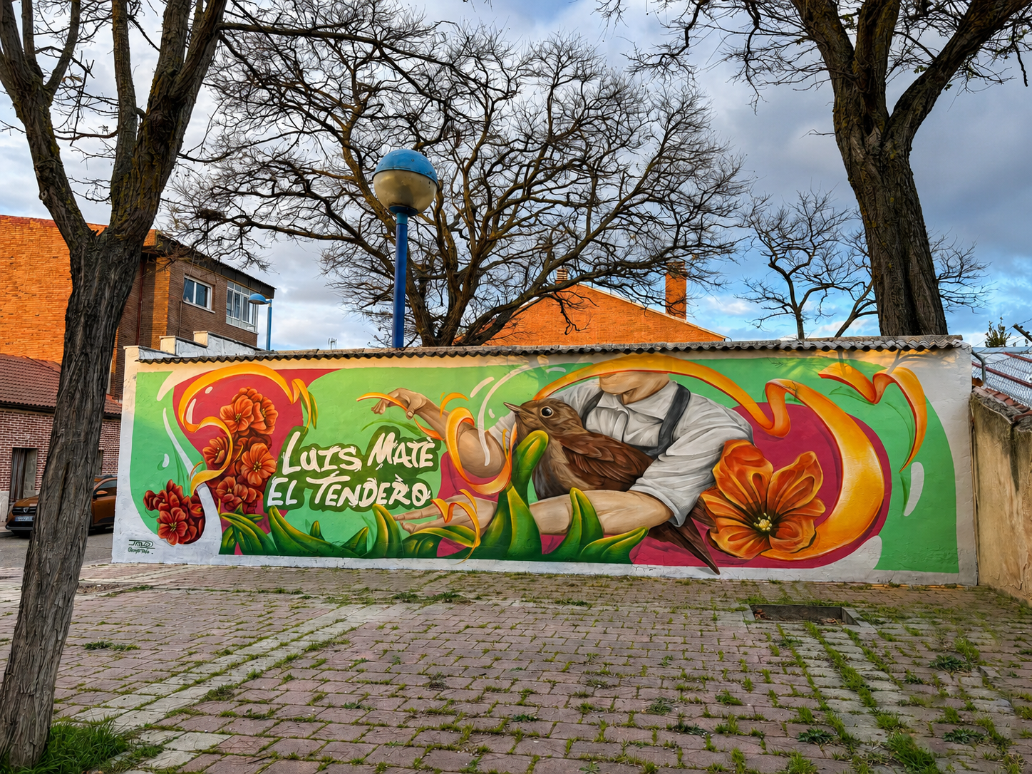 Mural profesional de grandes dimensiones